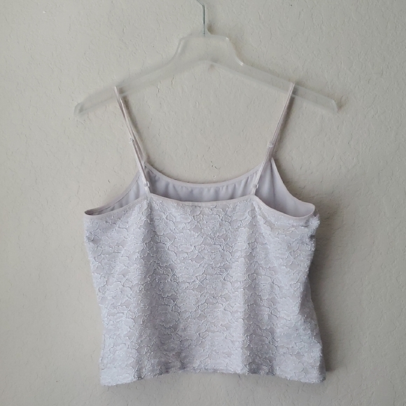 VTG Chicos sz 3 Elegant Lace Spaghetti Strap Top - Picture 2 of 7